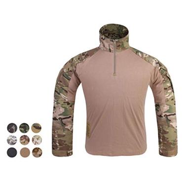 Imagem de Camisa tática militar Elite Tribe Airsoft Combat Gen3 (cinza lobo, M)