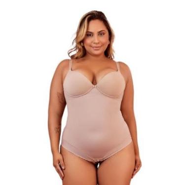 Imagem de Modelador Plus Size em Cetinete Média Compressão Com Bojo Estruturado Vi Lingerie-Feminino