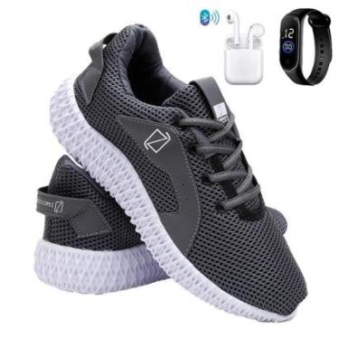 Imagem de Kit Tênis Para Corrida e Academia Masculino Super Leve e Macio + Fone + Relógio-Masculino