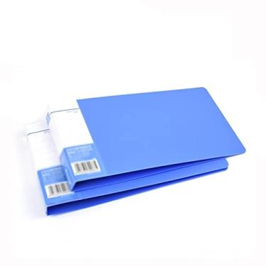 Imagem de Pastas, capa de arquivo, bolsa de documentos, pasta, prancheta, prancheta, prancheta, arquivo, PP, tamanho B6, papel de escritório, escola, pacote com 20, pasta azul
