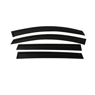 Imagem de GRJQRKHZ Defletor de janela lateral de carro para A&UDI Q7 4L 2005-2015 Weathershied viseira de porta vento sol proteção chuva janela lateral defletores de vento