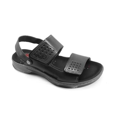 Imagem de Sandália Pegada Anilina Preto 132206 Masculina