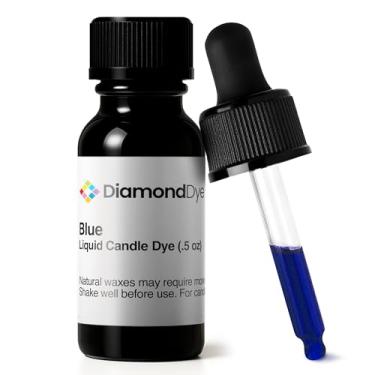 Imagem de Tinta líquida azul para velas (0,141 g) - Feito nos EUA - Ingredientes puros e simples - Suprimentos para fabricação de velas para soja, parafina, palma ou cera de gel. 10 cores vibrantes para