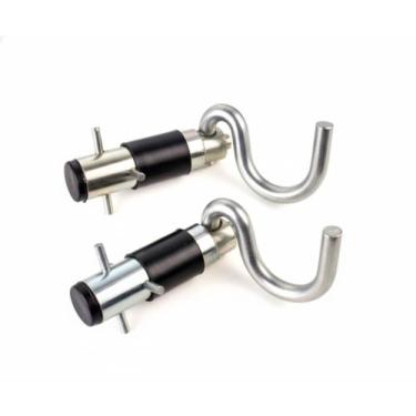 Imagem de Gancho Armador Rede Tipo Batom Aço Inox 1 Par Suporte Parede - Mava, 0