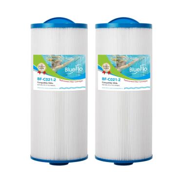 Imagem de BLUEFLO Cartucho de filtro de spa de substituição para filtro de hidromassagem Unicel 6CH-961, PAS-1342, PJW60TL, Filbur FC-2715, Jacuzzi J300, 6541-383, PJW60TL-OT-F2S, 15-7/16"x 6-5/20.3 cm, pacote