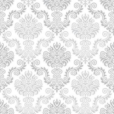 Imagem de Papel de Parede Adesivo Vintage Cinza 01020 Rolo 0,58x3M