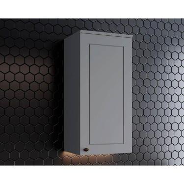 Imagem de Armário Aéreo Cozinha Modulado Americana 1 Porta 40cm Cinza - Henn
