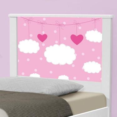 Imagem de Cama Solteiro Nuvens Menina