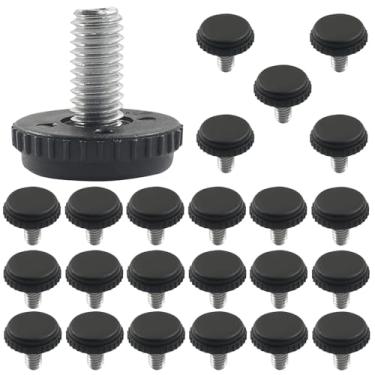 Imagem de Piutouyar 24 peças 5/40.6 cm-18 pés de nivelamento de móveis de aço inoxidável, niveladores de móveis ajustáveis rosqueáveis para pátio, mesa, pernas de cadeira