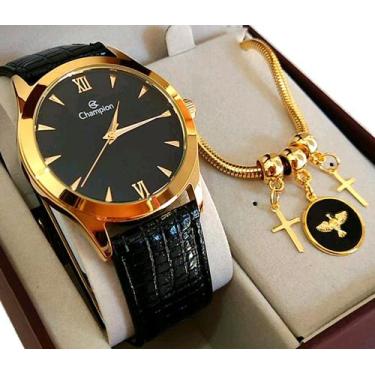 Imagem de Relógio Champion Feminino Analógico pulseira de Couro A Prova Dágua ch