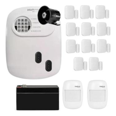Imagem de Kit Alarme Intelbras Sensores 10 Magnético Sf E 2 Infra Sf