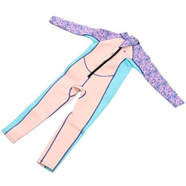 Imagem de Naroote Roupa de Mergulho Infantil de Neoprene, Proteção Solar Quente, Manga Longa de 2,5 Mm para Meninos e Meninas, Roupa de Mergulho Infantil Resistente e Bonita para Crianças Pequenas, Material