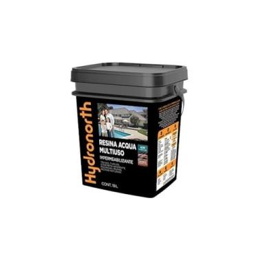 Imagem de Resina Acqua Multiuso Hydronorth Cinza Balde 18 Litros