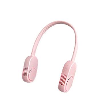 Imagem de WYUYIWH Ventilador de pescoço portátil, ventilador pessoal mãos livres sem lâmina, ventilador de pescoço suspenso de 360°, ventilador de colar vestível de 3 velocidades recarregável por USB para