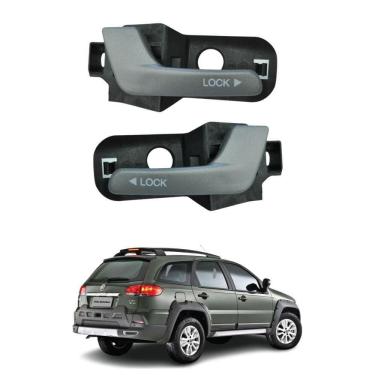 Imagem de Par Maçaneta Interna Grafite Tras Palio Weekend Adventure [f103]