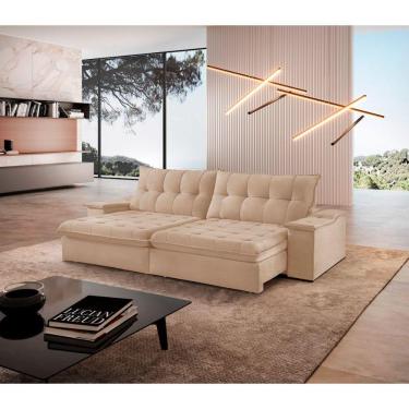 Imagem de Sofá Lua Linho 02 Módulos 120 Cm B25cm Meu Sofá Online A226 Linho Bege