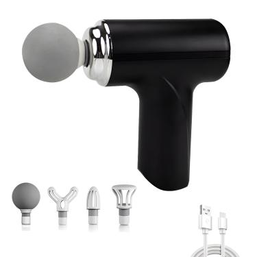 Imagem de Pistola Massageadora Portátil Recarregável Massagem Cor:Preto