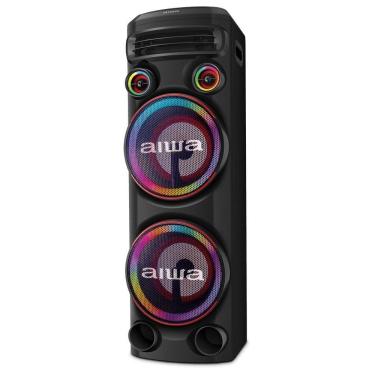 Imagem de Torre de Som Aiwa T2W-02 2300W, 2 Woofers de 10\", Bluetooth, RGB, USB, FM, DJ, Bivolt