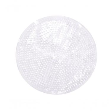 Imagem de Tapete Antiderrapante De Box Branco Redondo 50cm - Uzoo Tapete De Box Aqua Redondo 50x50cm Incolor 5050