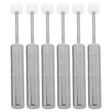 Imagem de DOITOOL 6 peças de pistão de amortecedor de lixeira de fechamento suave, suporte de tampa de lixo, dobradiça de aço e plástico para substituição de amortecedor para casa, cozinha, escritório