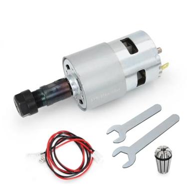 Imagem de RATTMMOTOR Motor CC CNC 775 eixo motor 100W 12-24VDC 20000RMP + ER11 pinça para mini fresadora CNC DIY 3018 3018Pro 3018Pro-Max 3018Pro-N 1610 1610Pro
