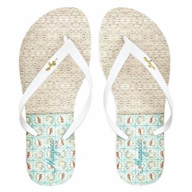 Imagem de Chinelo Praia Feminino Conchas Palha, Magicc Bolsas