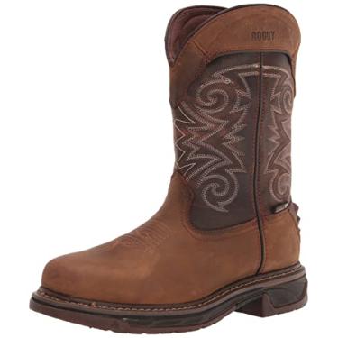 Imagem de ROCKY Bota Western impermeável Iron Skull Composite Toe, Chocolate marrom médio, 45