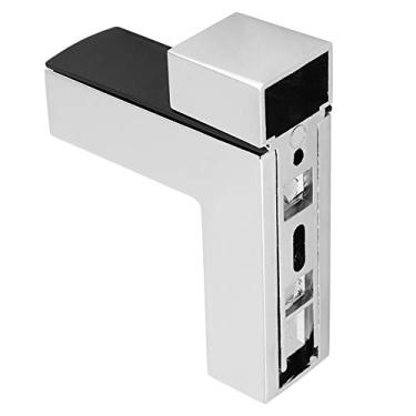 Imagem de Suporte de prateleira, clipe fixo de vidro durável, para fornecer suporte de vidro(Cromo médio)