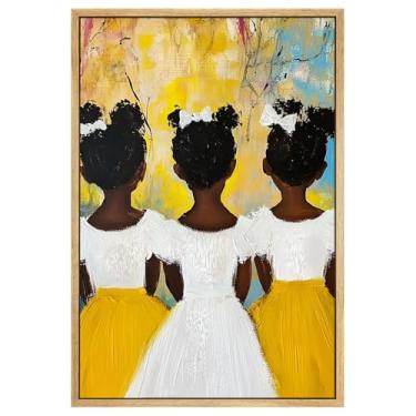 Imagem de Arte de parede para crianças negras, arte de parede de crianças africanas, pôster afro-americano, imagem afro-americana, pôsteres de meninas africanas, pessoas negras, arte abstrata de parede, sala de