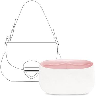 Imagem de FANJI Project Bolsa organizadora para bolsa LV Sunset Handbag, ajuste personalizado interior premium rosa Sakura, leve, resistente à água, acessórios para inserção de bolsa