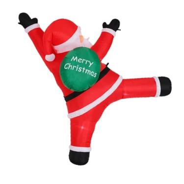 Imagem de Fancyes Papai Noel inflável de 300 cm com LED, decoração natalina inflável para ambientes externos, com sacola de presente.