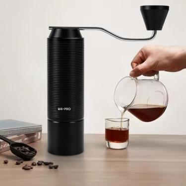 Imagem de Moedor de Café Manual, Moinho em Inox com Manivela, Capacidade para 20g-30g (Preto 30g)