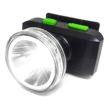 Imagem de Lanterna de Cabeça Recarregável LED, Bateria de Lítio 10h de Duração, 200mts de Alcance Correia Ajustável