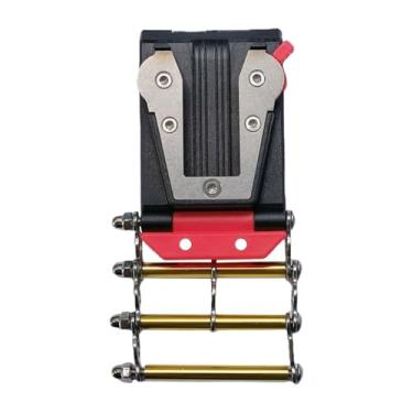 Imagem de Stgfyxgs Suporte para fita métrica com base para cinto, fácil de usar, acessório de metal, suporte de cintura para eletricista, acesso rápido, Td Corrente Direita