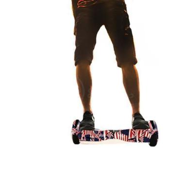 Imagem de Hoverboard Infantil Skate Elétrico Adesivado America Led USA