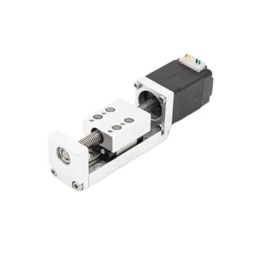 Imagem de Mini Nema8 40 mm Parafuso de esfera de traço deslizante módulo de movimento trilho guia linear DC T estágio linear motorizado mesa deslizante CNC (Drive-UML245R (RS485), chumbo 2 mm)