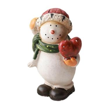 Imagem de predolo Linda estatueta natalina, decoração de Natal, enfeite de mesa, peça central, pequena decoração de resina, Style B