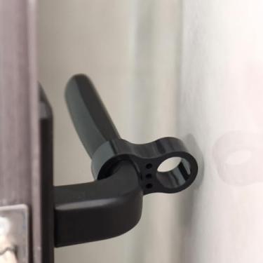 Imagem de Anéis de silicone para batente de porta, amortecedores silenciosos, protetores de parede, pacote com 5 para portas de apartamentos, estilo 2, preto