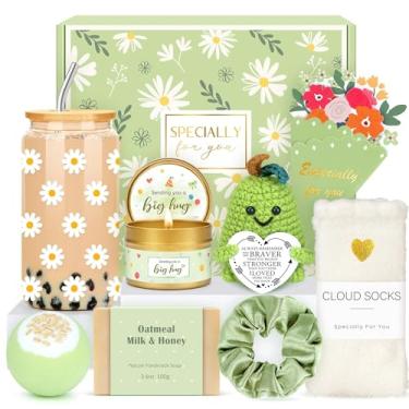 Imagem de Cestas de presente para mulheres, presentes de aniversário exclusivos para mulheres, conjunto de presentes de animação de autocuidado, caixa de presente para mulheres, adolescentes, meninas, melhor