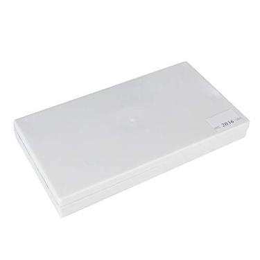 Imagem de Caixa de tinta de pigmento quadrada Paleta de mistura de cores de plástico de alta qualidade para artistas de pintura acrílica de guache aquarela 24 grades ou 36 grades branco (caixa rígida de 36