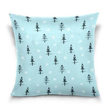 Imagem de Burbuja Capas de almofada 40,6 x 40,6 cm, capa de almofada de veludo macio para árvore de Natal decorativa para sofá, sofá, sala de estar, quarto