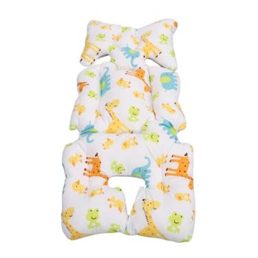Imagem de CUOFYUNL Almofada de suporte para bebê quente macio fácil de limpar almofada de inserção de assento infantil para carrinho de bebê bicicleta elétrica (Corça)