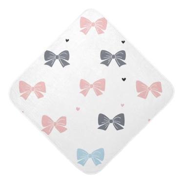 Imagem de STAYTOP Toalhas de bebê fofas de musselina com capuz, toalha de banho super macia, toalhas de banho absorventes para banho de recém-nascido unissex 76 x 76 cm