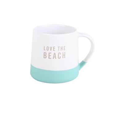 Imagem de Pavilion Gift Company - Praia - Caneca de 500 ml Café Chá Beira-mar Oceanfront Oceanfront Ocean Summer Kitchenware Drinkware