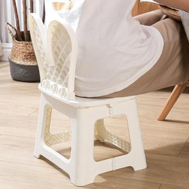 Imagem de Sanpyl Banqueta Dobrável Com Design Pequeno e Leve, Banqueta Portátil Dobrável para Crianças, Leve para Uso Doméstico (Coelho M)