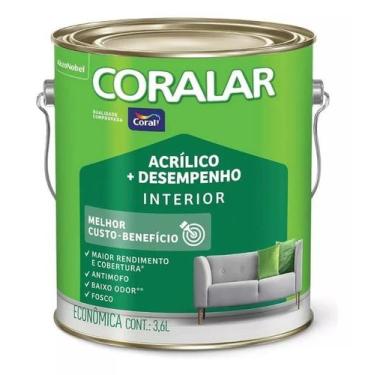 Imagem de Tinta Acrílica LATEX CORALAR 3,6 Litros Branco - Código 637432