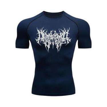 Imagem de Camiseta De Compressão Masculina De Secagem Rápida Para Fitness E Corr