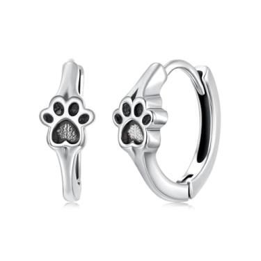 Imagem de GemKing Brincos de argola torcida SCE1854, Prata esterlina, Sem Pedra Preciosa