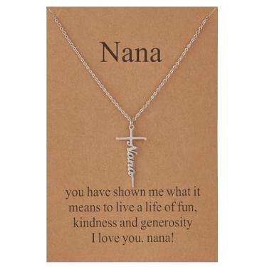 Imagem de Colar com pingente de cruz de fé para mulheres, joias cristãs religiosas, presentes de Dia das Mães, colares para presentes de Natal para familiares e amigos, Medium, Latão, Sem Pedra Preciosa