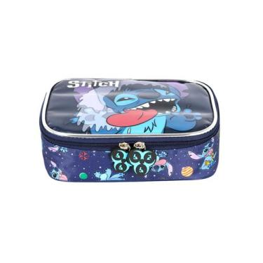 Imagem de Estojo Escolar Penal Lilo Stitch Original Preto EI42374 - Luxcel, AZUL